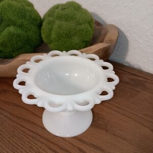 Anchor Hocking Old Colony Milk Glass Compote